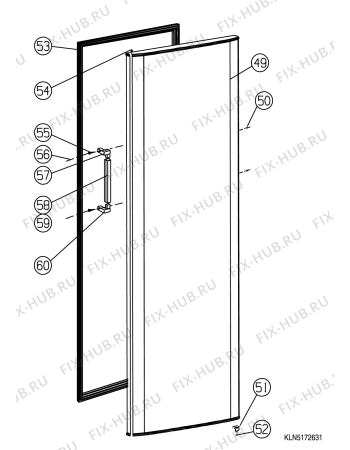 Схема №1 UP350FIFE (F070923) с изображением Ящик (корзина) для холодильника Indesit C00283499