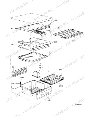 Схема №1 ARL 951/G с изображением Дверь для холодильника Whirlpool 481231018547