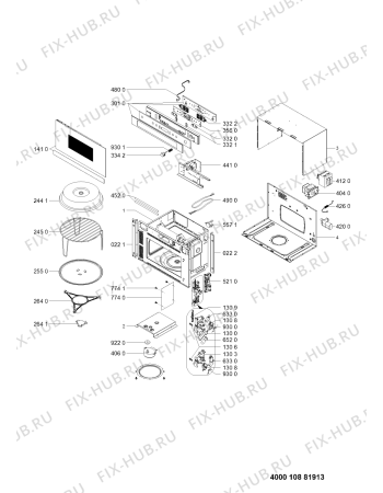Схема №1 MN 513 IX HA с изображением Сенсорная панель для микроволновой печи Whirlpool 481010884072