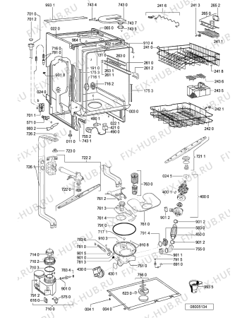 Схема №1 ADG 6561 IX с изображением Всякое для посудомоечной машины Whirlpool 481232128435