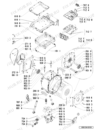 Схема №1 WAT 5240 с изображением Покрытие для стиралки Whirlpool 481244019519