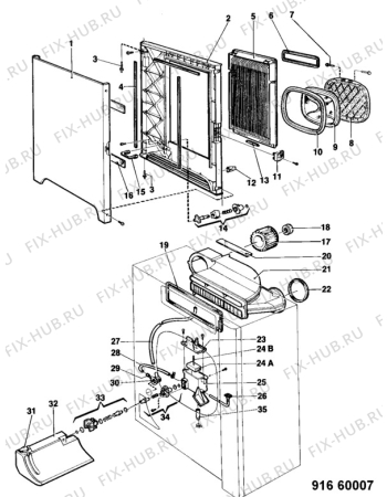 Взрыв-схема комплектующей Zanker KT4230 - Схема узла Dryer equipment