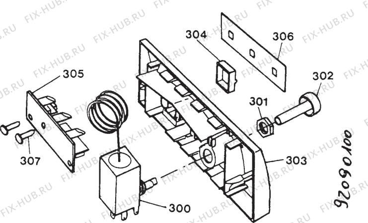 Взрыв-схема холодильника Electrolux EC3015M - Схема узла Section 4