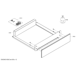 Схема №1 HSC140PB1 с изображением Ванна для плиты (духовки) Bosch 00689104