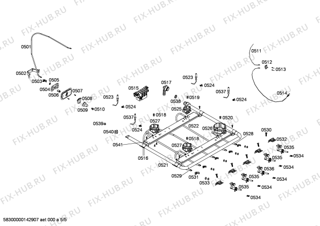 Схема №1 FN102P14SC с изображением Панель для духового шкафа Bosch 00671717