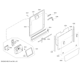 Схема №2 SMI59M05TI с изображением Набор кнопок для посудомойки Bosch 00631002