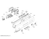 Схема №1 SGI55E02TC с изображением Передняя панель для посудомоечной машины Bosch 00663309