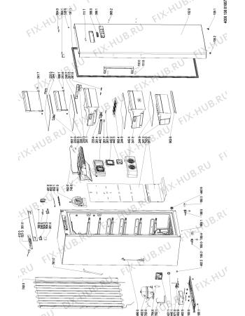 Схема №1 WVA35993 NFW с изображением Дверца для холодильника Whirlpool 481010758566