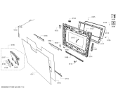 Схема №1 BS474111 с изображением Фронтальное стекло для духового шкафа Bosch 00770154