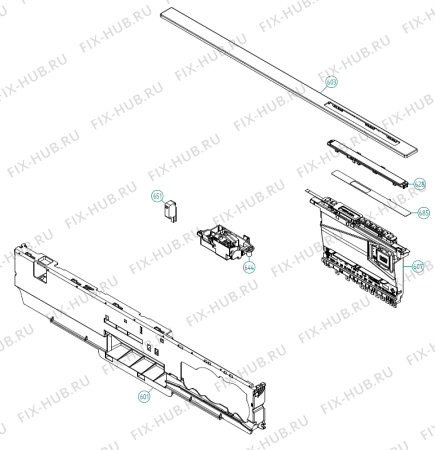 Взрыв-схема посудомоечной машины Gorenje FDW8216 IT   -Titanium (417626, DW90.2) - Схема узла 06