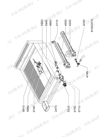 Схема №1 AGB 608/WP с изображением Пламярассекатель для духового шкафа Whirlpool 483286000534