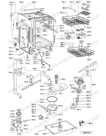Схема №1 WP 65/2 IX с изображением Обшивка для посудомоечной машины Whirlpool 481245373481
