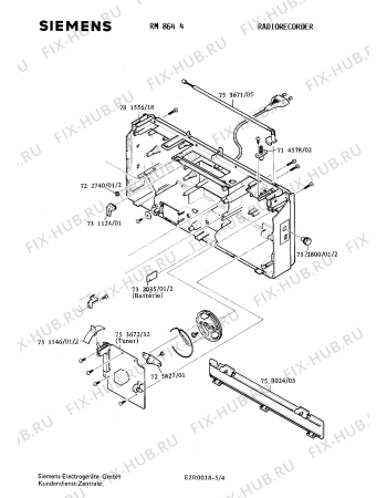 Схема №1 RM7455 с изображением Транзистор Siemens 00723365