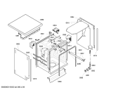 Схема №1 SE20T090EU с изображением Рамка для электропосудомоечной машины Siemens 00666075