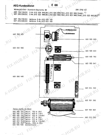 Взрыв-схема комплектующей Aeg WSP 156 GEHAEUSE - Схема узла Section1