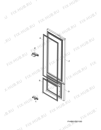 Схема №1 RCB602WEFF (F074638) с изображением Запчасть для холодильника Indesit C00283013