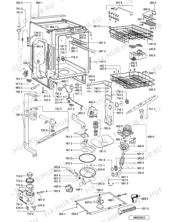 Схема №1 ADG 8557/1 NB с изображением Панель для посудомоечной машины Whirlpool 481245372543