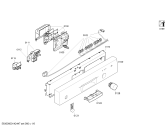 Схема №1 SGU53E15AU с изображением Панель управления для посудомойки Bosch 00674797