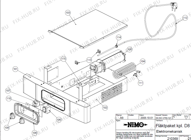 Схема №1 6002L (172674) с изображением Запчасть для сушильного шкафа Gorenje 287601