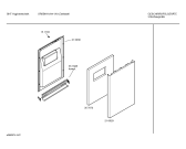 Схема №1 SRSBHK1 с изображением Внутренняя дверь для электропосудомоечной машины Bosch 00216030