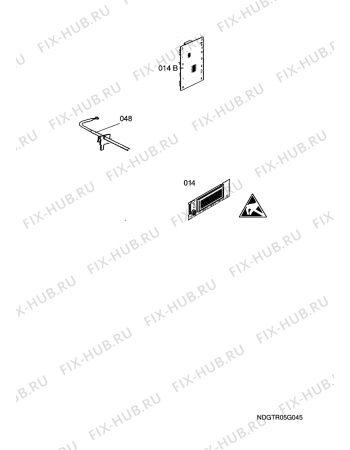 Взрыв-схема плиты (духовки) Arthurmartinelux AOC68440MR FR   ENV0 - Схема узла Functional parts