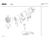 Схема №1 SC8342 с изображением Крышка кнопки для фена Bosch 00178984