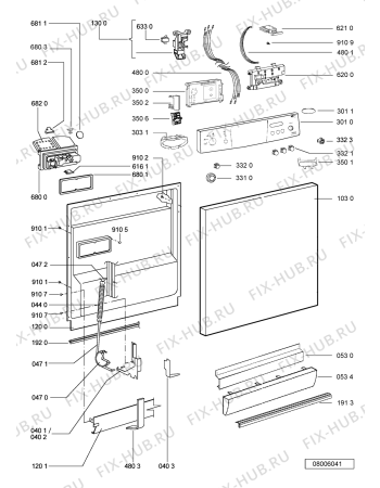 Схема №1 ADP8800IX (F091611) с изображением Руководство для посудомоечной машины Indesit C00348807