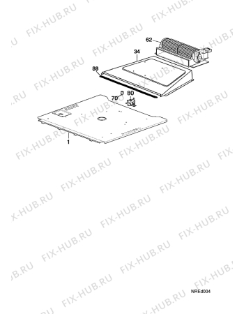 Взрыв-схема плиты (духовки) Electrolux EOB977X2  FAE M.C.UK - Схема узла Ventilation