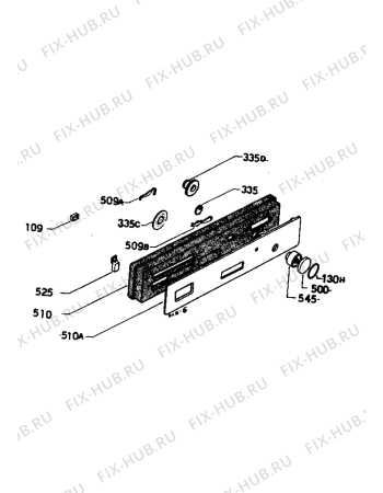 Взрыв-схема посудомоечной машины Zanussi ID5020W - Схема узла Command panel 037