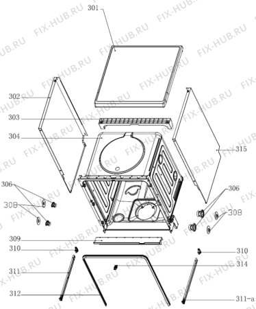 Взрыв-схема посудомоечной машины Gorenje GS62115W (495769) - Схема узла 03