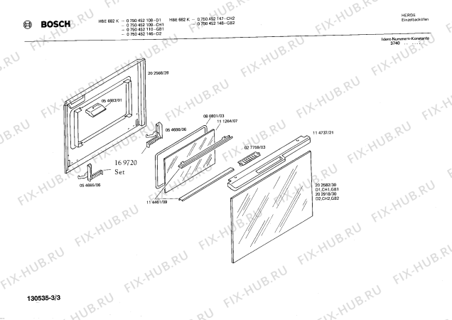 Схема №1 0750141121 HEE672T с изображением Рамка для духового шкафа Siemens 00202916