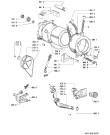 Схема №1 AWM 5186 с изображением Кнопка, ручка переключения для стиралки Whirlpool 481241458224