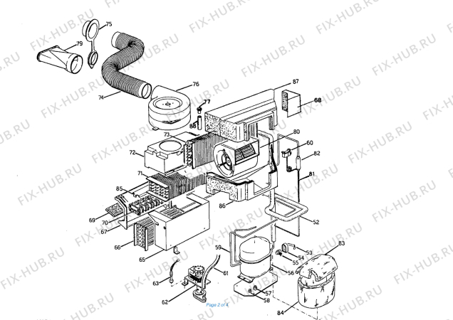 Схема №1 PAC 26ECO PROD.97 PRODUCTION с изображением Микромодуль для кондиционера DELONGHI 521743