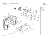 Схема №1 HB24064GB с изображением Передняя часть корпуса для духового шкафа Siemens 00366789