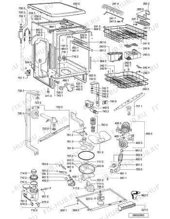 Схема №1 ADP 4967 IXM с изображением Панель для посудомоечной машины Whirlpool 481245371683