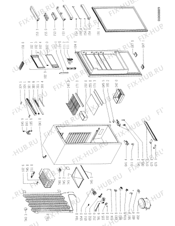 Схема №1 ARL 114/1R33 с изображением Дверь для холодильника Whirlpool 481944229617