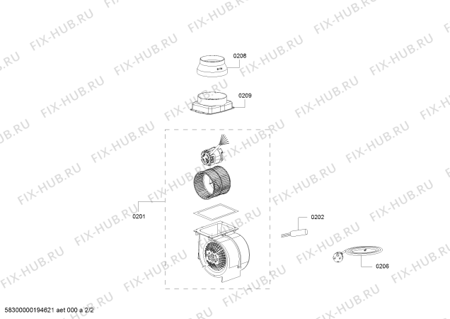 Схема №1 DWK065G60M Bosch с изображением Монтажный набор для вентиляции Bosch 11023256
