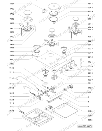 Схема №1 AKM 404/NB с изображением Затычка для духового шкафа Whirlpool 481945058234