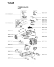 Схема №1 TW6451HA/410 с изображением Соленоид для электропылесоса Tefal RS-2230000259