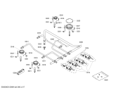 Схема №1 HSW745350E с изображением Направляющая для плиты (духовки) Bosch 00666846