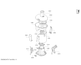 Схема №1 CJE0800S с изображением Корпус для соковыжималки Bosch 12009184