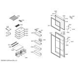 Схема №1 KDV39X13 с изображением Решетка для холодильника Bosch 00663295