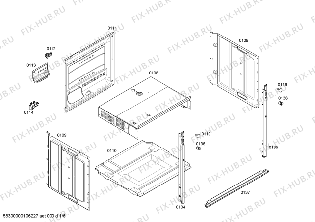 Схема №1 CF26870 с изображением Панель управления для плиты (духовки) Bosch 00449881