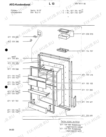 Схема №1 SANTO 186 EF PLUS с изображением Запчасть для холодильной камеры Aeg 8996711392879