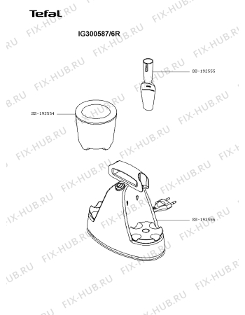 Схема №1 IG300587/6R с изображением Мотор для электромороженицы Tefal SS-192556