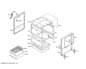 Схема №1 FG122K44SC с изображением Боковая часть корпуса для плиты (духовки) Bosch 00642801