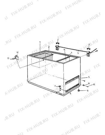 Взрыв-схема холодильника Electrolux TC1083 - Схема узла Housing 001