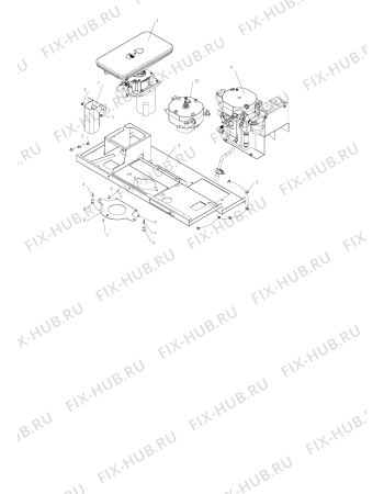 Взрыв-схема кофеварки (кофемашины) SCHOLTES MCP10 (F059392) - Схема узла