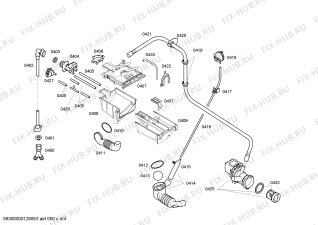 Схема №1 3TI62100A с изображением Ручка выбора программ для стиральной машины Bosch 00611282