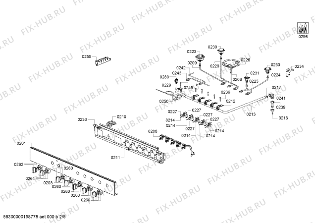 Схема №1 HSG737357Z с изображением Ручка выбора температуры для плиты (духовки) Bosch 10003204